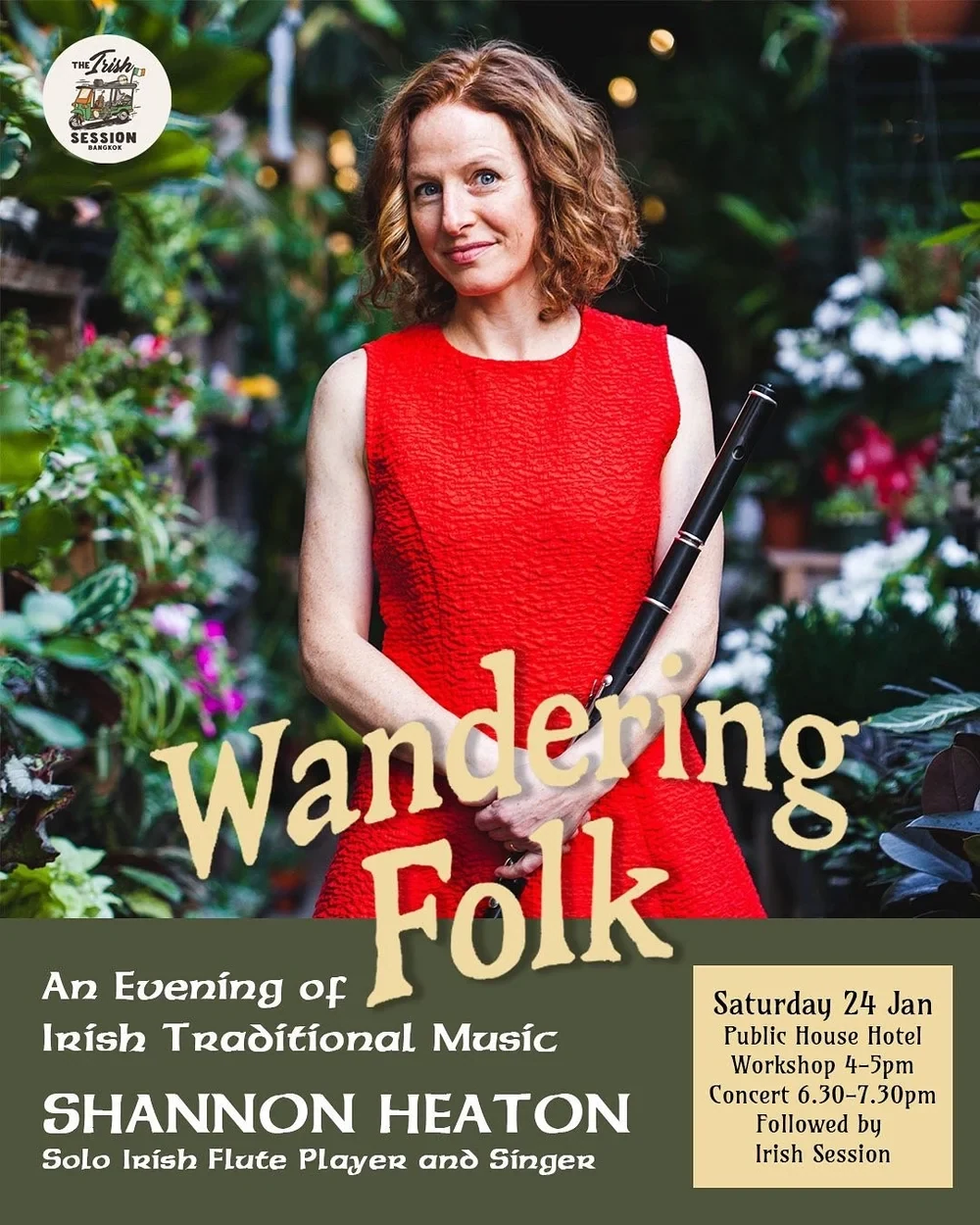 Wandering Folk Shannon Heaton event poster